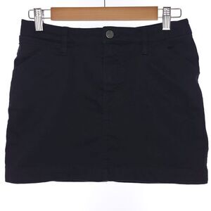 Lacoste Solid Black Skirt Womens Size 36 Cotton Blend